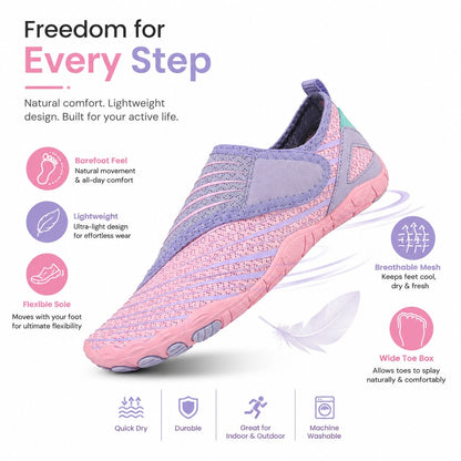 Stepwell Barefoot Shoes — Wide Toe Box, All Day Comfort for Women
