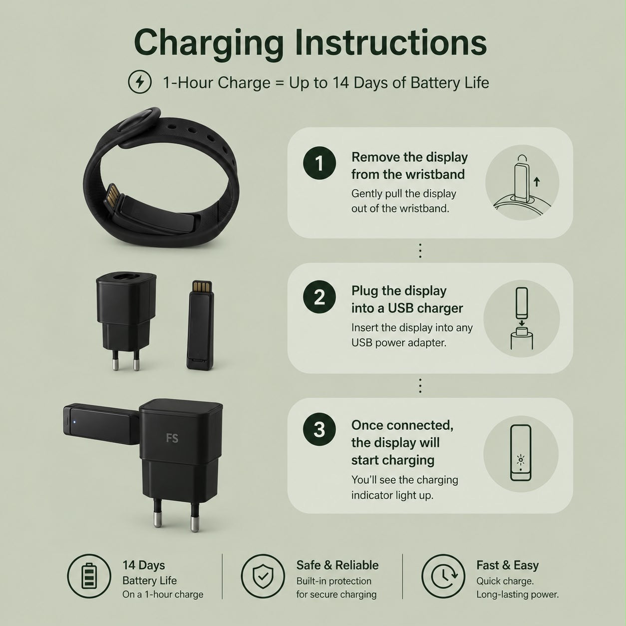 CalmWake™ Silent Alarm Band