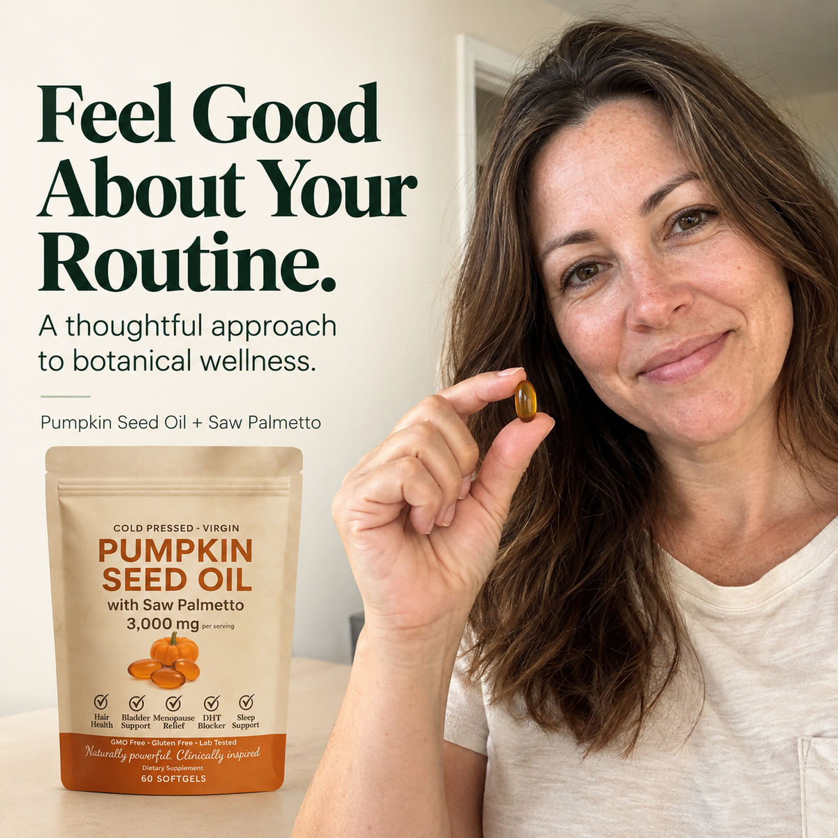 BLEEMM Botanical+ | Pumpkin Seed Oil with Saw Palmetto