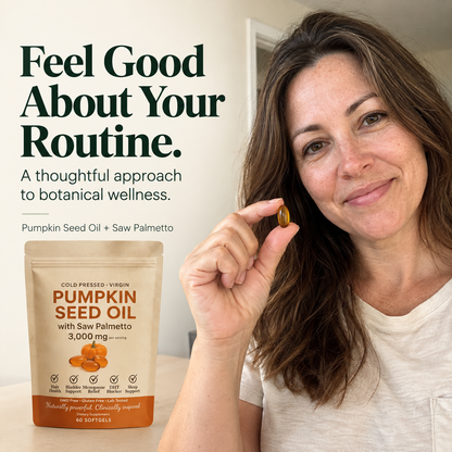BLEEMM Botanical+ | Pumpkin Seed Oil with Saw Palmetto
