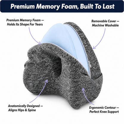 Snoozly™ Knee Pillow — Aligned Sleep, Every Night ⭐