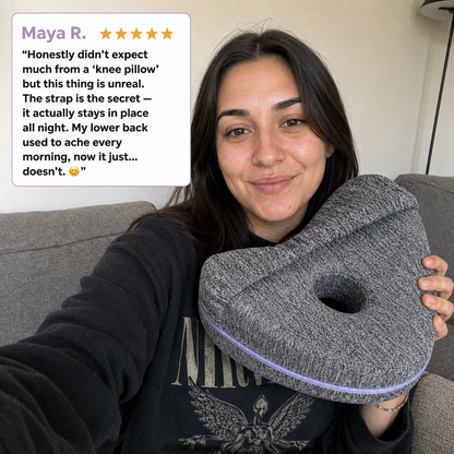 Snoozly™ Knee Pillow — Aligned Sleep, Every Night ⭐