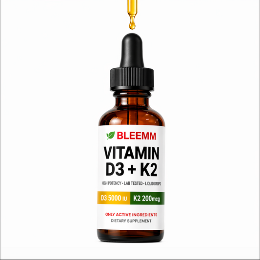 Bleemm Liquid Vitamin D3 + K2 Drops