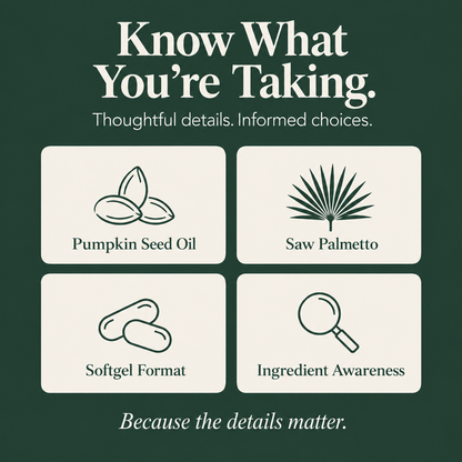 BLEEMM Botanical+ | Pumpkin Seed Oil with Saw Palmetto